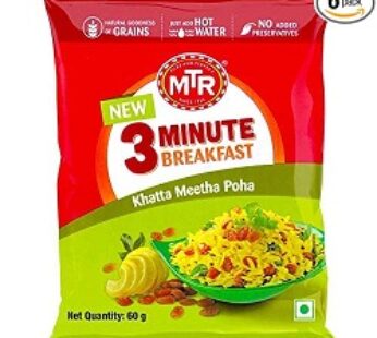 Mtr Khatta Meetha Poha 3 minute 60g Cup