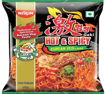 nissin hot and spicy Korean veg flavour 80g