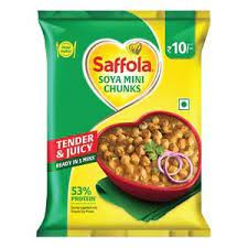 Saffola Soya Mini Chunks - Tender & Juicy, High In Protein & Fibre, 40 g