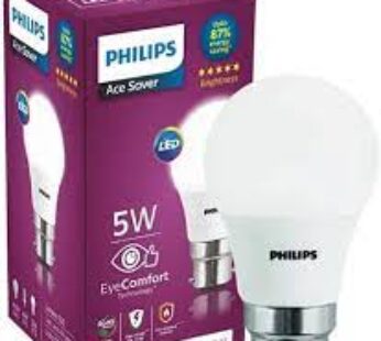 Philips Ace Saver 5 Watt B22D LED Bulb Crystal White LED Bulb