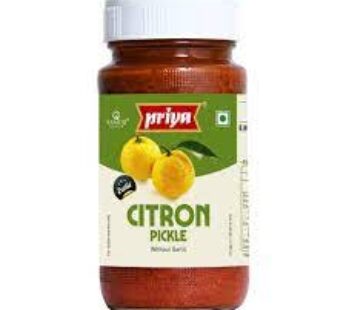 Priya Citron Without Garlic Pickle 300 Gms