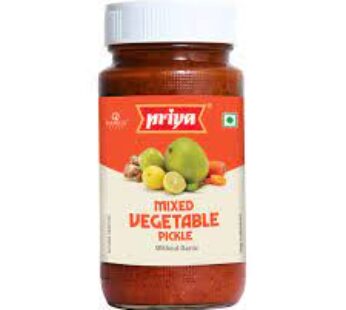 Priya Mixed Vegetable Pickle with garlic 300 Gms