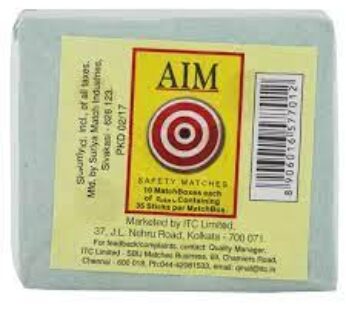 AIM Match Box Pack of 10