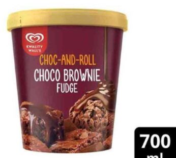 Kwality Walls Choco Brownie Fudge Ice Cream Tub 700ml