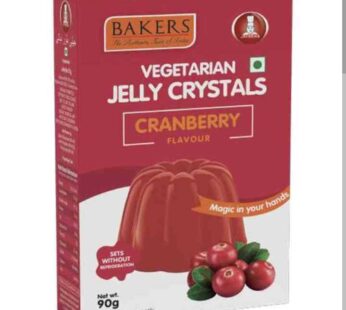 Bakers Vegetable Jelly Crystal Cranberry Flavour 90g