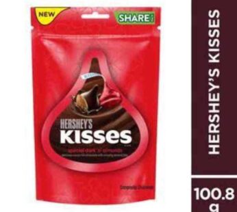 Hersheys kisses special dark n almonds 100g